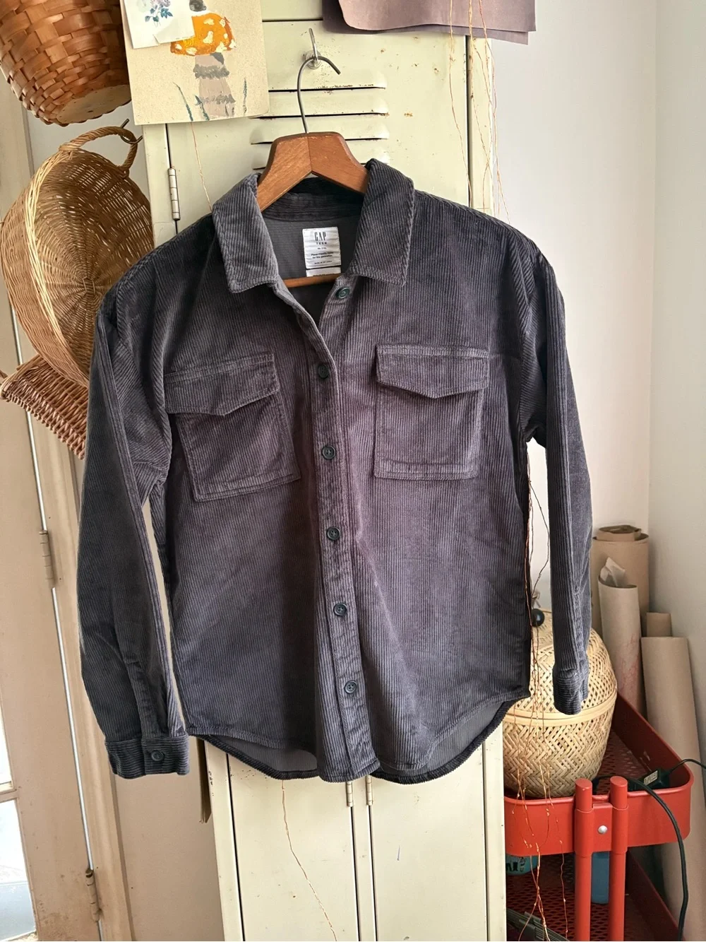 Teen Oversized Corduroy Shirt